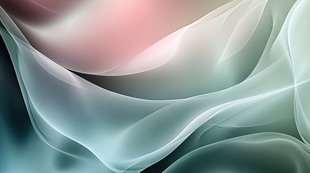 Abstract pattern with smooth gradients and soft transitions. Plenty of copy space in the top right corner."の素材