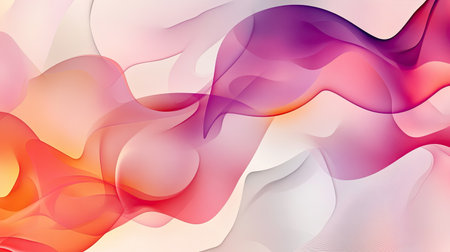 Abstract pattern with soft gradients and flowing shapes. Plenty of copy space in the center."の素材