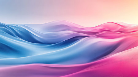 Abstract digital landscape with vivid gradients and soft transitions. Copy space on the top right."の素材