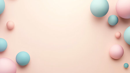 Minimalist abstract background with simple shapes and soft colors. Ample copy space in the center."の素材