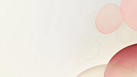 Minimalist abstract background with simple shapes and soft colors. Ample copy space in the center."の素材