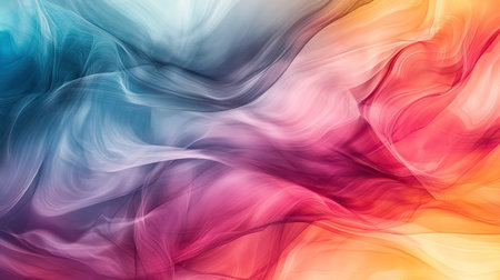 Abstract pattern with smooth gradients and soft transitions. Plenty of copy space in the top right corner."の素材