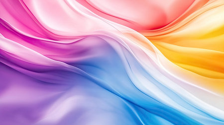 Colorful abstract background with smooth blending and gradient transitions. Ample copy space in the center."の素材