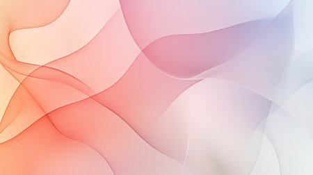 Minimalist abstract background with soft hues and gentle curves. Plenty of copy space in the center."の素材