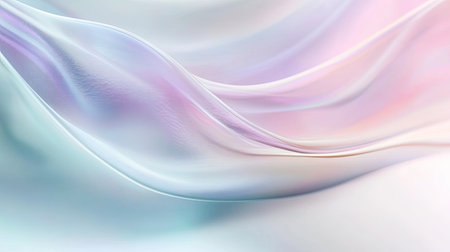 Soft abstract background with gentle curves and pastel colors. Ample copy space on the top."の素材