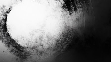 Monochrome abstract background with subtle textures and gradient shading. Ample copy space in the center."の素材