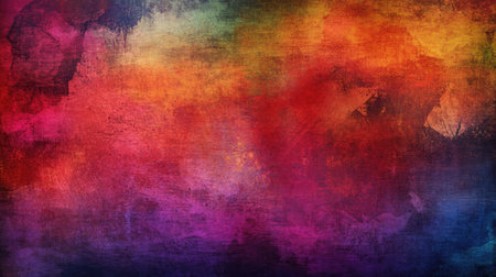 Textured abstract background with a mix of vibrant colors. Ample copy space in the top right corner."の素材