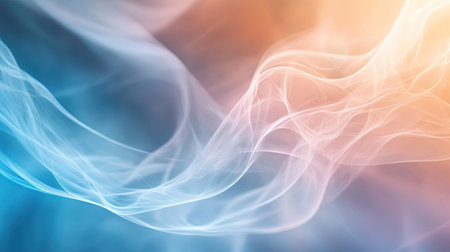 Subtle abstract background with gradient shades of blue and green. Ample copy space in the center."の素材