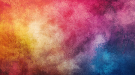 Textured abstract background with a mix of vibrant colors. Ample copy space in the top right corner."の素材