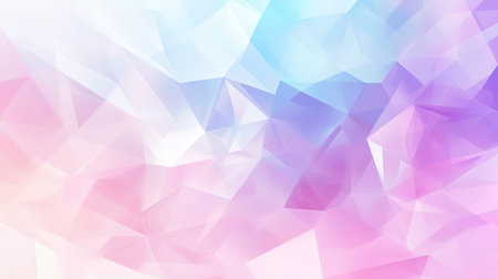 Abstract polygonal background with soft pastel colors. Plenty of copy space on the right."の素材