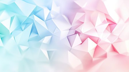 Abstract polygonal background with soft pastel colors. Plenty of copy space on the right."の素材