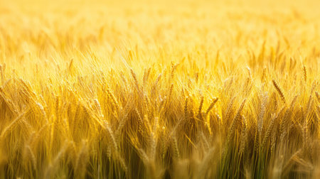 A field of barley during harvest, no people, with space for textの素材