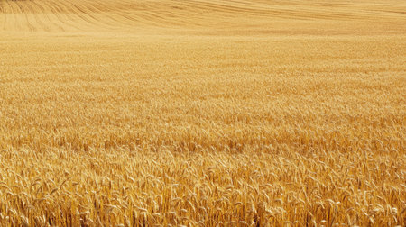 A field of barley during harvest, no people, with space for textの素材