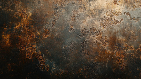 A rustic, metal surface background with visible rust and texture, ideal for industrial and vintage designsの素材