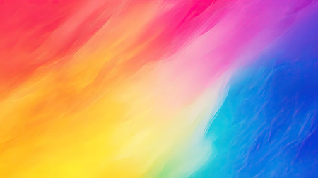 A vibrant rainbow gradient background with a smooth transition between colors, suitable for creative projectsの素材