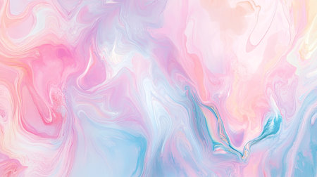 Soft, pastel fluid art pattern with a large central blank space for copyの素材