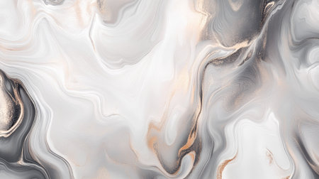 Subtle fluid art in neutral colors with a spacious area for textの素材