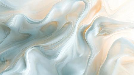 Soft, swirling fluid art in light hues with plenty of space for copyの素材