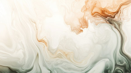 Subtle abstract fluid art in neutral colors with a large space for copyの素材