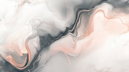 Subtle fluid art in neutral tones with large blank space for textの素材