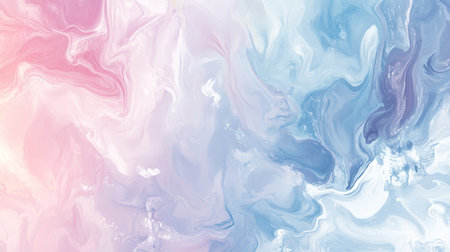Subtle pastel fluid art pattern with large blank area for copy on the leftの素材