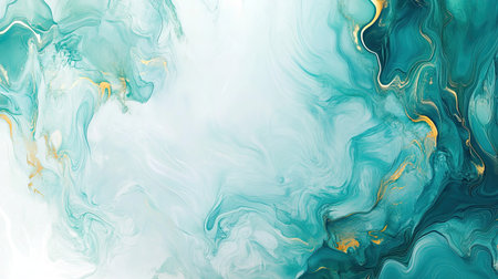 Fluid art with soft, flowing patterns and a large space for textの素材