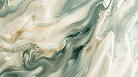 Elegant abstract fluid art in muted tones with a spacious area for copyの素材