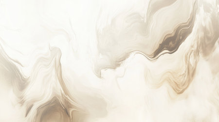 Subtle fluid art in neutral tones with large blank space for textの素材