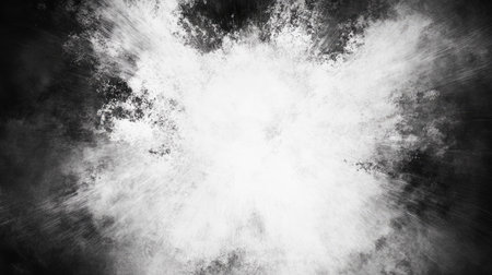 Abstract black and white texture with ample copy space in the center for text.の素材