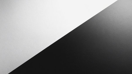 Top view of a black and white gradient with ample copy space on the left side.の素材