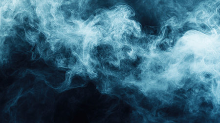 Abstract smoke pattern with swirling wisps, plenty of room for text in the blank areasの素材