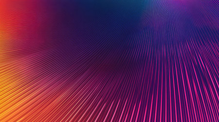 Abstract gradient pattern with neon colors blending smoothly, space for copy in the cornersの素材