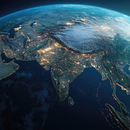 Top View South Asia (No People, Copy Space)の素材