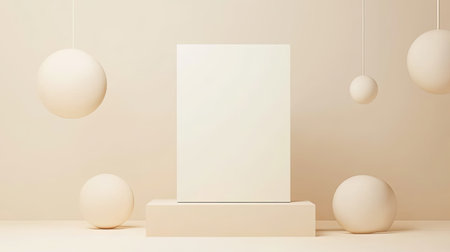 Discount sign in modern, sleek design, neutral tones with plenty of space for additional text.の素材