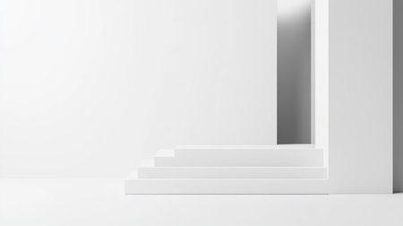 Minimalistic discount sign in monochrome, ample space for copy on a clean, white background.の素材