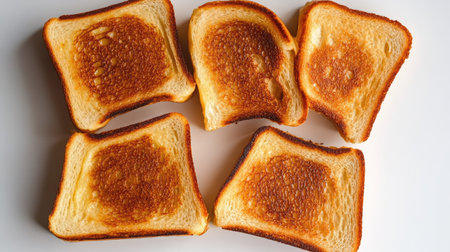 Top view of grilled cheese sandwiches, a classic snack for South Asian childrenの素材
