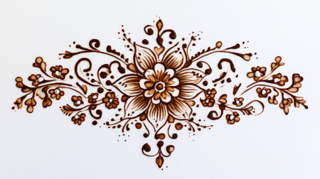 Captivating floral design featuring intricate patterns and beautiful details. Perfect for various creative projects, invitations, and decorative artworks.の素材