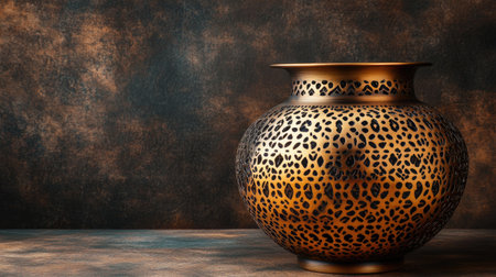 This stunning bronze vase features a striking leopard print design, perfect for adding elegance to any room. Ideal for home decor or artistic displays.の素材