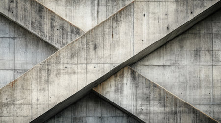 Contemporary concrete facade with diagonal designの素材