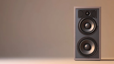 A vintage-style speaker showcasing exceptional design, perfect for music lovers and audiophiles, enhancing any space with its retro charm and modern functionality.の素材