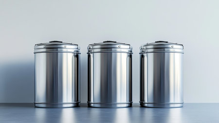 Stainless steel tanks for liquid supplement production in a pharmaceutical-grade facility, with room for text.の素材