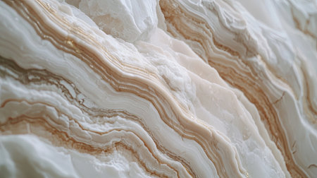 This image showcases an elegant natural stone surface, featuring smooth flowing lines and earthy tones, perfect for design, decor, or background use.の素材