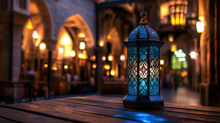 A beautifully designed lantern illuminates a cozy indoor space, casting warm light and creating an inviting atmosphere, perfect for evening gatherings and relaxation.の素材