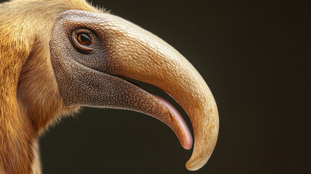 Explore a stunning close-up of a unique bird showcasing its intricate beak and exquisite feather details, perfect for nature enthusiasts and wildlife photography lovers.の素材