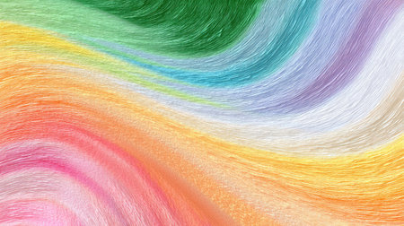 This vibrant abstract image features swirling colors that blend harmoniously, creating a stunning visual experience suitable for various artistic designs.の素材