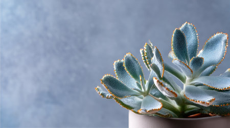 A stunning succulent plant featuring soft blue tones and textured leaves, perfect for enhancing home decor or inspiring gardening enthusiasts.の素材