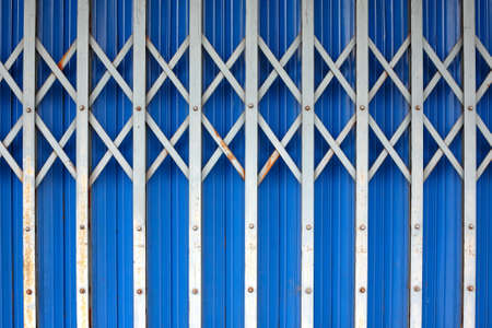 blue doorの写真素材