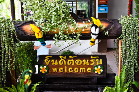 Welcome to Thailand Ceramic signboardのeditorial素材