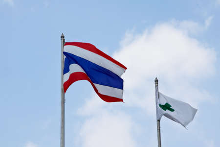 Thailand Flag Wave Flyingの写真素材