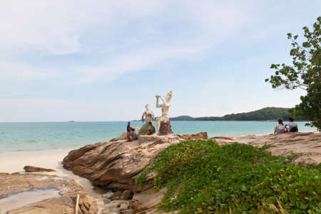 The sea of Thailand, Thai island of Koh Samed.のeditorial素材